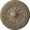 Ekena Millwork Foster Shell Ceiling Medallion (Fits Canopies up to 9 5/8"), 15 3/4"OD x 2"P, Gobi Desert Crackle CM15FOGDC - alternate 1